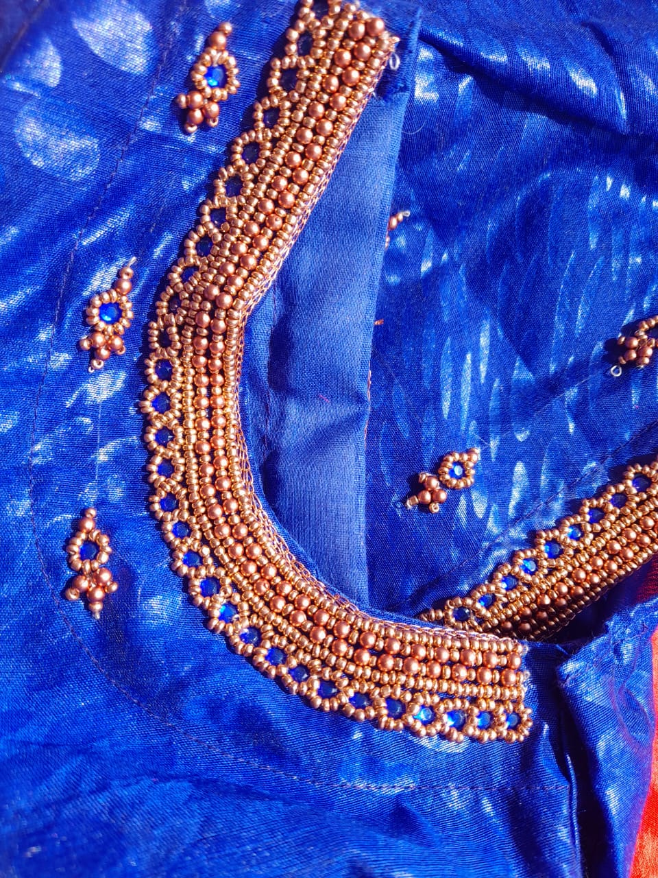 Navy Blue Blouse Back Neck Aari Work Design.jpg — Divya Parhiban (CC BY-SA 4.0) Pantone Classic Blue